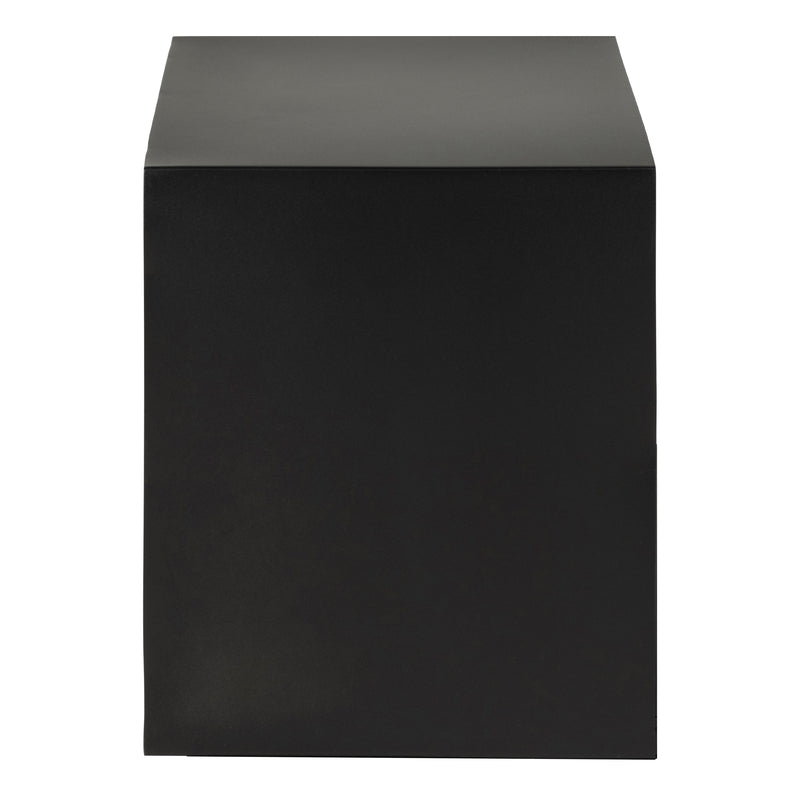 Joliet 1 Drawer Wallmounted Bedside Table and Bamboo – Matt Black – image 7