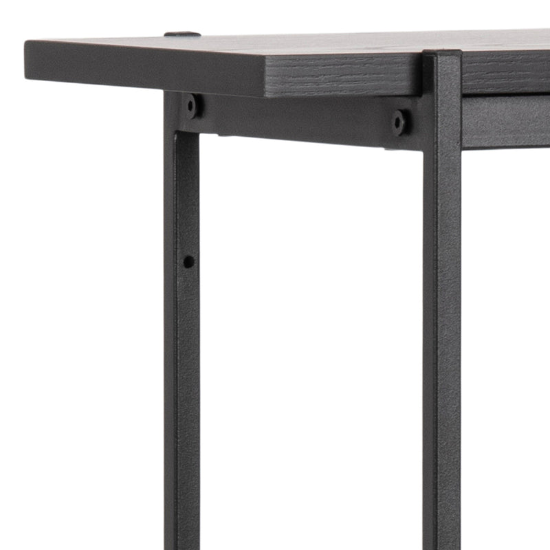 Angus Small Bookcase with 2 Sliding Doors in Black – image 10