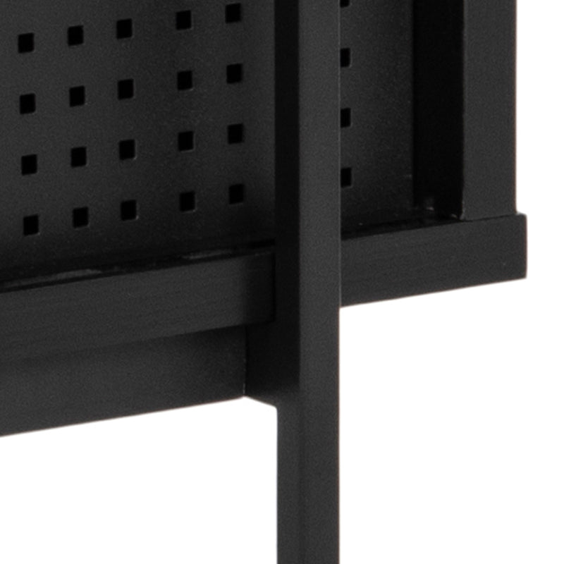 Angus Small Bookcase with 2 Sliding Doors in Black – image 12