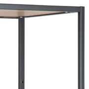 Seaford Tall Metal Bookcase with 5 Shelves – Oak – image 5