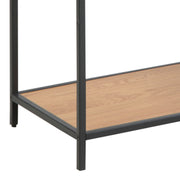 Seaford Tall Metal Bookcase with 5 Shelves – Oak – image 6