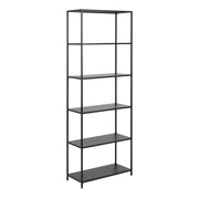 Newcastle Tall Bookcase with 5 Shelves in Matt Black – image 1