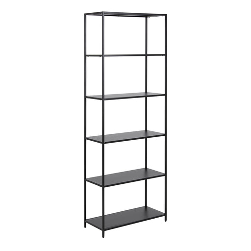 Newcastle Tall Bookcase with 5 Shelves in Matt Black – image 1