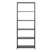 Newcastle Tall Bookcase with 5 Shelves in Matt Black – image 2