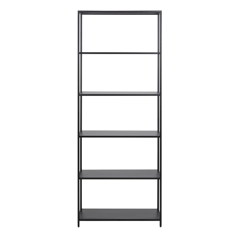 Newcastle Tall Bookcase with 5 Shelves in Matt Black – image 2