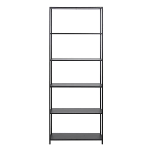 Newcastle Tall Bookcase with 5 Shelves in Matt Black – image 2