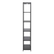 Newcastle Tall Bookcase with 5 Shelves in Matt Black – image 3