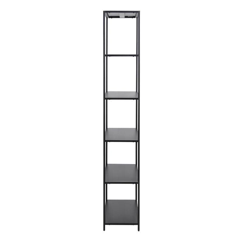 Newcastle Tall Bookcase with 5 Shelves in Matt Black – image 3