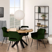 Newcastle Tall Bookcase with 5 Shelves in Matt Black – image 5
