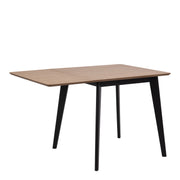 Roxby Extending Dining Table 80-120cm in Oak & Black Included 4 Roxby Dining Chairs in Black and Oak – image 3
