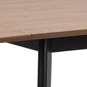 Roxby Extending Dining Table 80-120cm in Oak & Black Included 4 Roxby Dining Chairs in Black and Oak – image 5