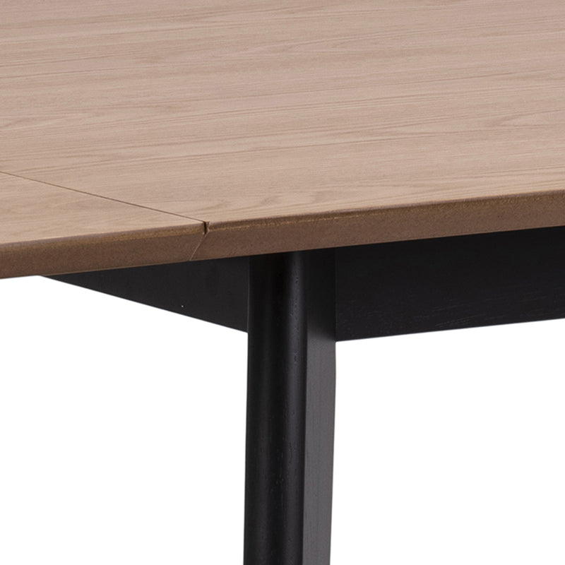 Roxby Extending Dining Table 80-120cm in Oak & Black Included 4 Roxby Dining Chairs in Black and Oak – image 5