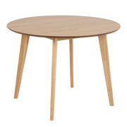 Roxby Round Dining Table in Oak 105x76cm Included 4 Roxby Dining Chairs in Oak – image 2
