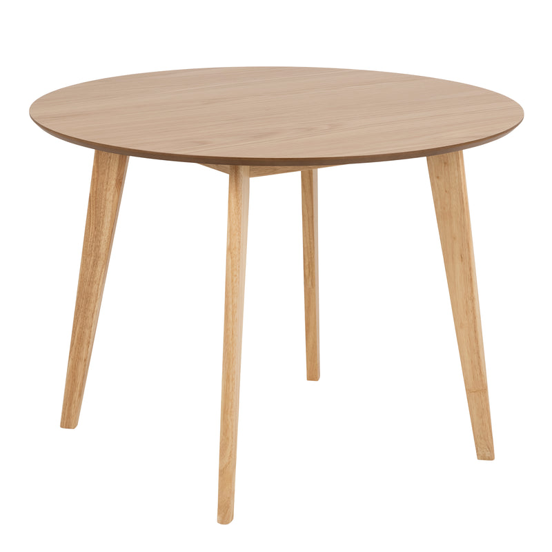 Roxby Round Dining Table in Oak 105x76cm Included 4 Roxby Dining Chairs in Oak – image 2