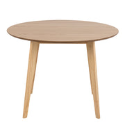 Roxby Round Dining Table in Oak 105x76cm Included 4 Roxby Dining Chairs in Oak – image 3