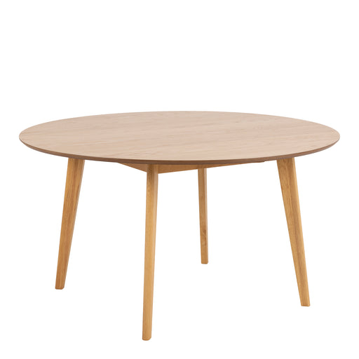 Roxby Round Dining Table in Oak 140x76cm Included 4 Roxby Dining Chairs in Oak – image 2