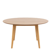 Roxby Round Dining Table in Oak 140x76cm Included 4 Roxby Dining Chairs in Oak – image 3