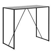 Seaford Black Metal Bar Table with Black Ash Top – image 1