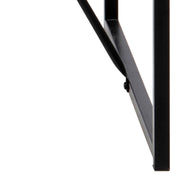 Seaford Black Metal Bar Table with Black Ash Top – image 10