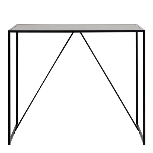 Seaford Black Metal Bar Table with Black Ash Top – image 2