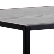 Seaford Black Metal Bar Table with Black Ash Top – image 6