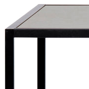 Seaford Black Metal Bar Table with Black Ash Top – image 7