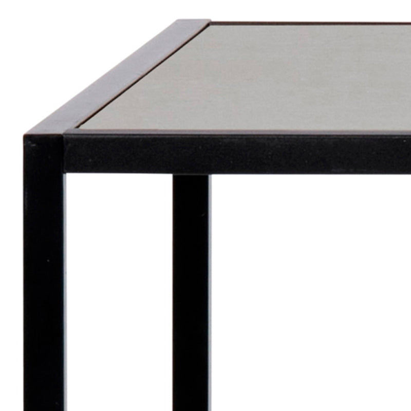 Seaford Black Metal Bar Table with Black Ash Top – image 7