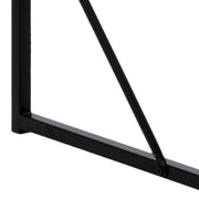 Seaford Black Metal Bar Table with Black Ash Top – image 9
