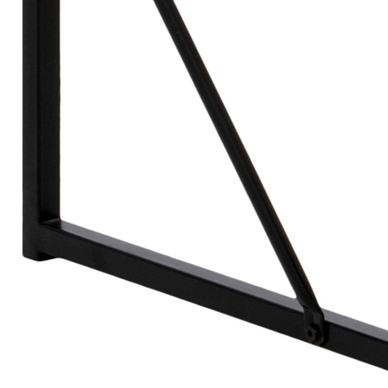 Seaford Black Metal Bar Table with Black Ash Top – image 9