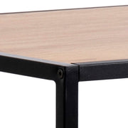 Seaford Black Metal Bar Table with Oak Top – image 5