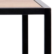 Seaford Black Metal Bar Table with Oak Top – image 6