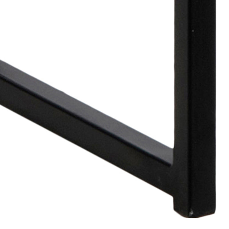 Seaford Black Metal Bar Table with Oak Top – image 7