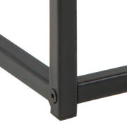 Seaford Black Metal Coffee Table with Oak Top – image 9