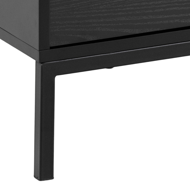 Seaford 2 Door 1 Drawer TV Unit – Ash Black – image 8