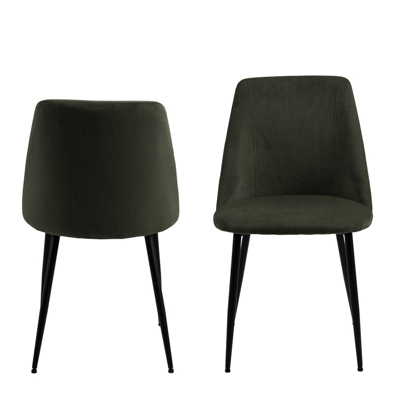 Ines Dining Chair Set of 4 – Olive Green – image 2