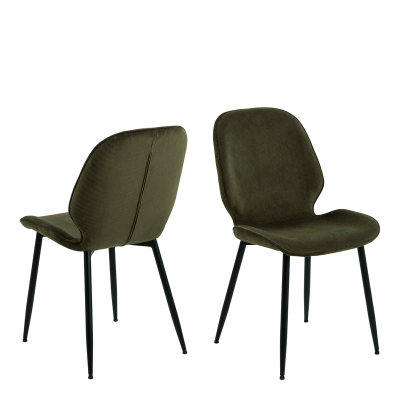Femke Dining Chair Set of 4 – Olive Green – image 1
