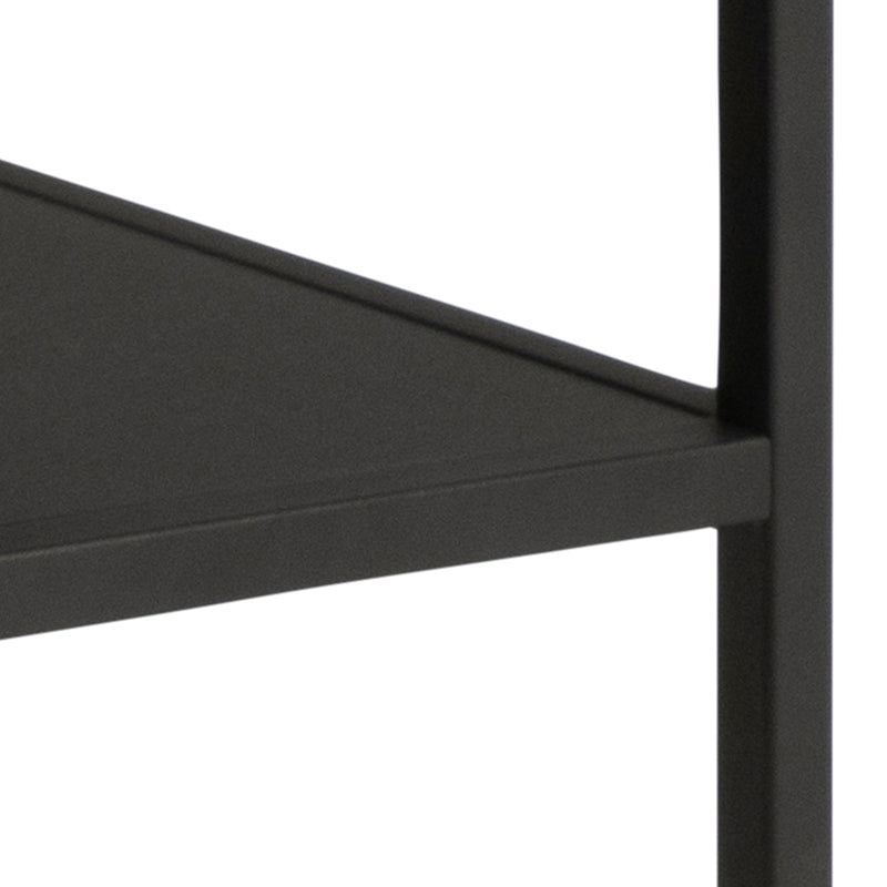 Gila Coffee Table with Open Shelf – Oak & Black – image 7
