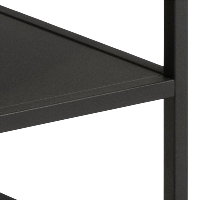 Gila Square Coffee Table with Open Shelf in Oak & Black – image 7