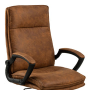 Brad Swivel Desk Chair with Armrest – Brown – image 5