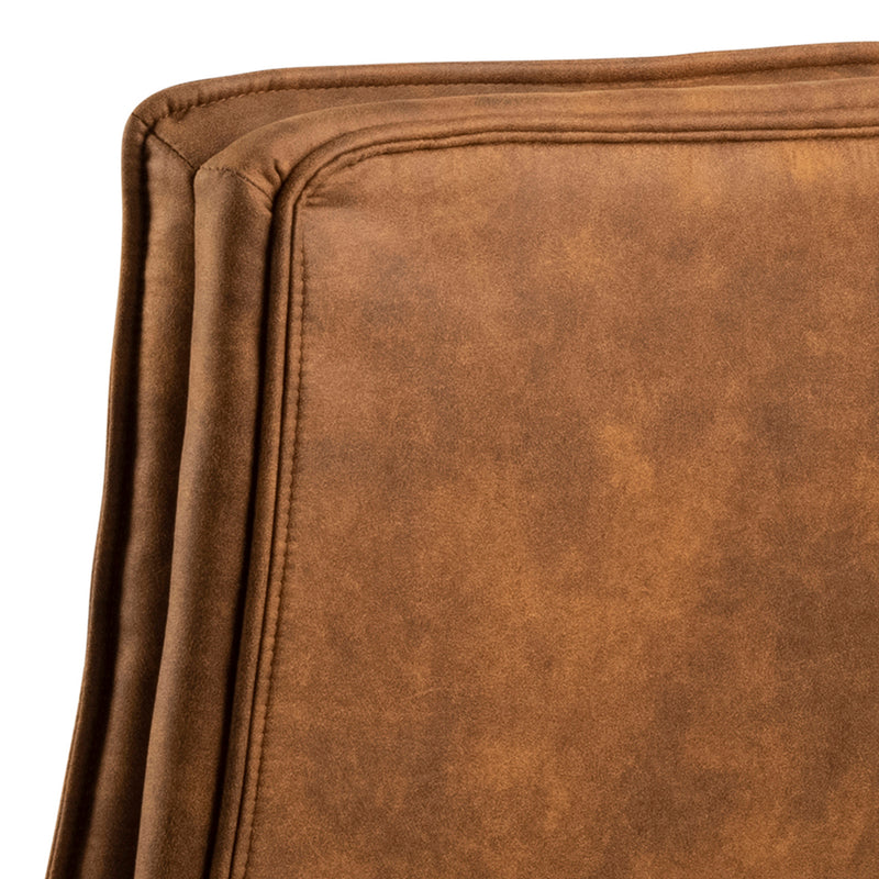 Brad Swivel Desk Chair with Armrest – Brown – image 6
