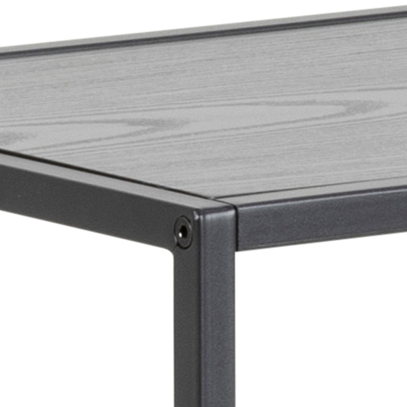 Seaford Console Table with 2 Shelves – Black – image 4