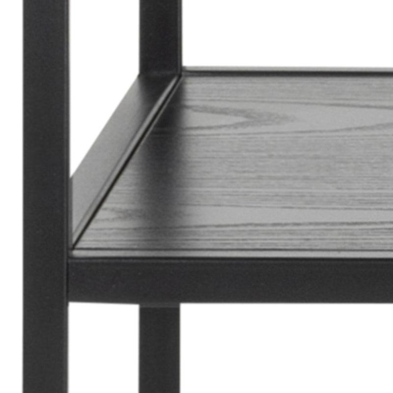 Seaford Console Table with 2 Shelves – Black – image 5