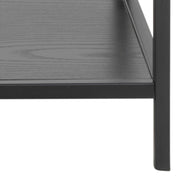 Seaford Console Table with 2 Shelves – Black – image 6