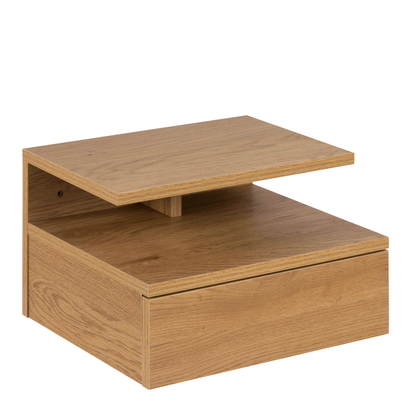 Ashlan Bedside Table with 1 Drawer – Oak – image 1