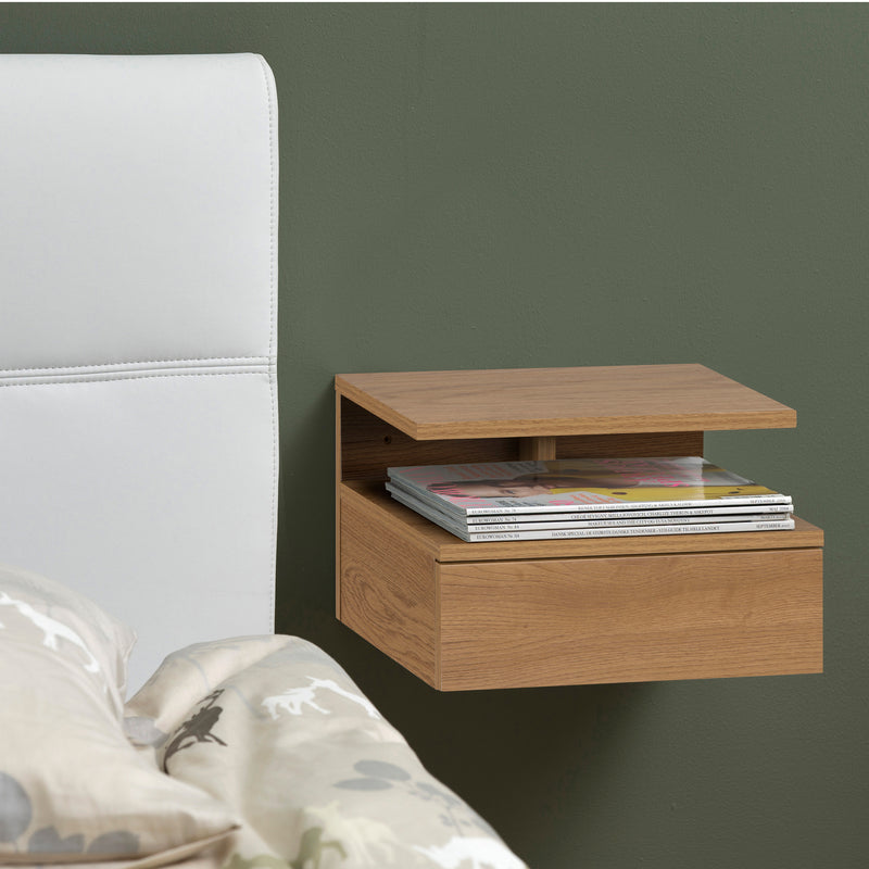 Ashlan Bedside Table with 1 Drawer – Oak – image 5