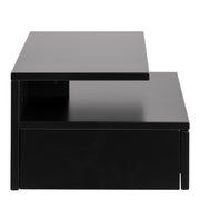 Ashlan Bedside Table with 1 Drawer – Black – image 3