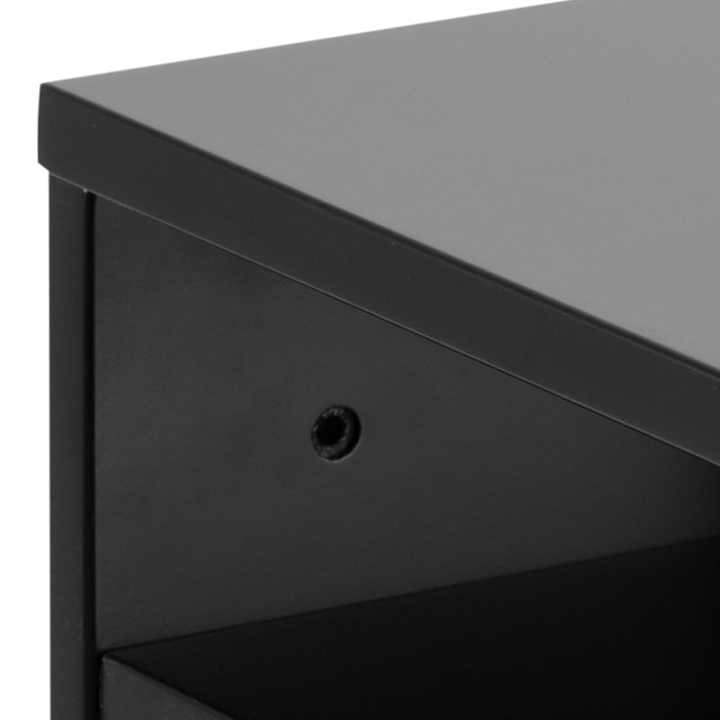 Ashlan Bedside Table with 1 Drawer – Black – image 7