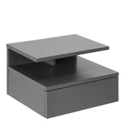 Ashlan Bedside Table with 1 Drawer – Grey – image 1