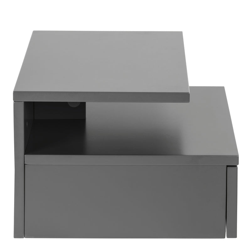 Ashlan Bedside Table with 1 Drawer – Grey – image 3