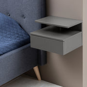 Ashlan Bedside Table with 1 Drawer – Grey – image 6